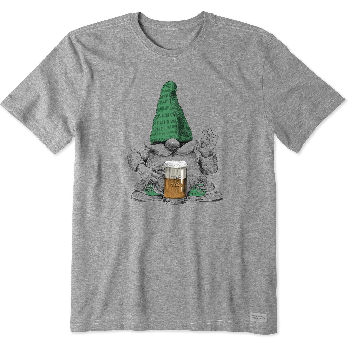 Men's Gnome w Beer Short Sleeve Tee