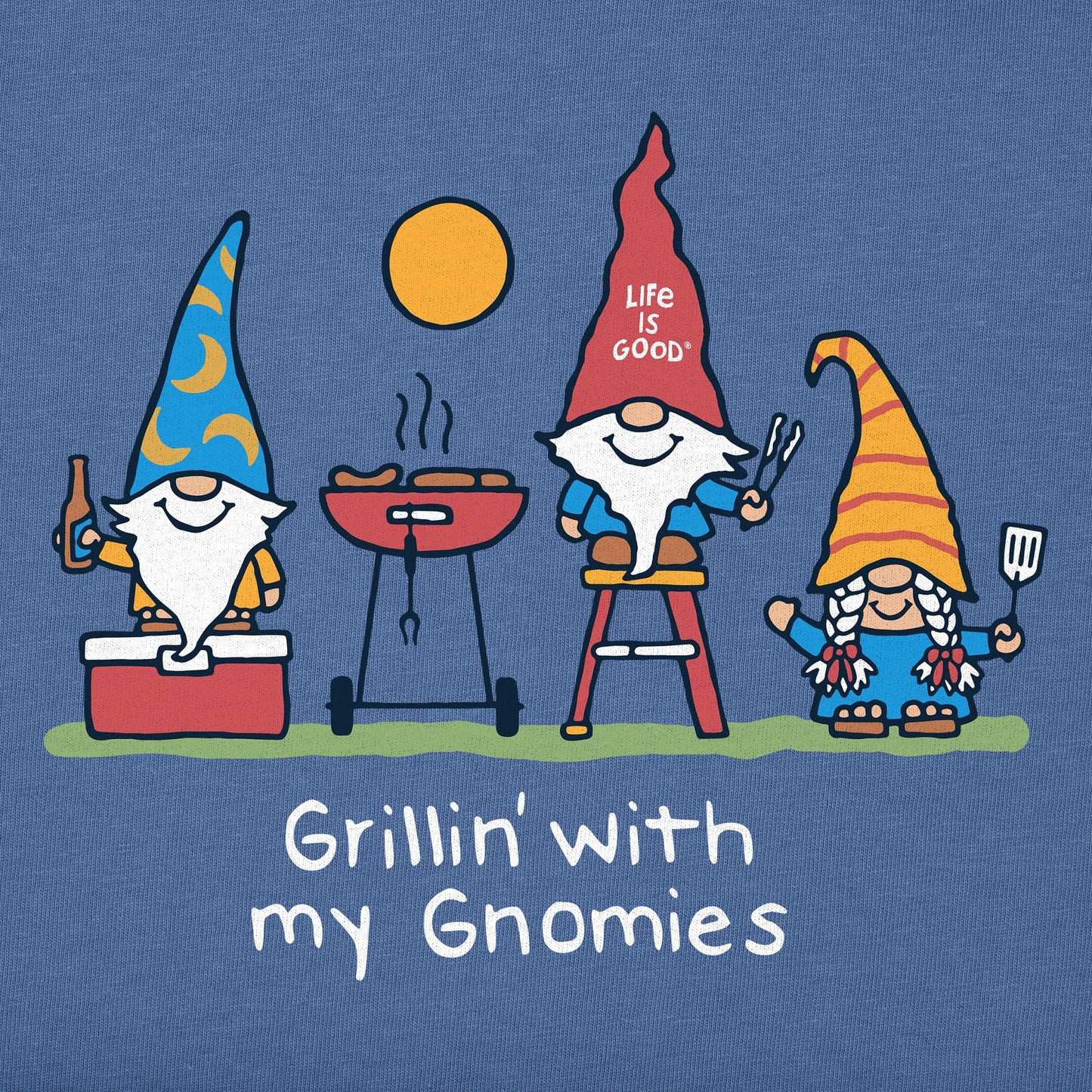 Men's Grillin' w My Gnomes Gnomes Short Sleeve Tee