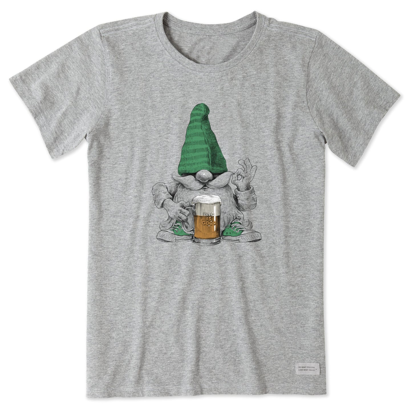 Women's Gnome w Beer Short Sleeve Tee