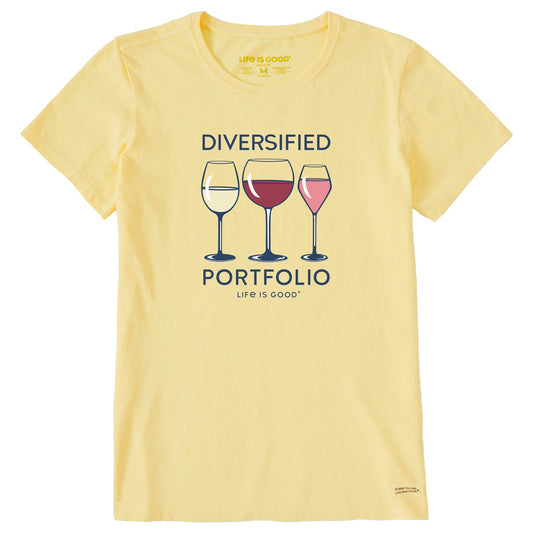 Women's Wine Diversified Portfolio Short Sleeve Tee