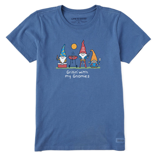Women's Grillin' w My Gnomes Gnomes Short Sleeve Crusher Tee