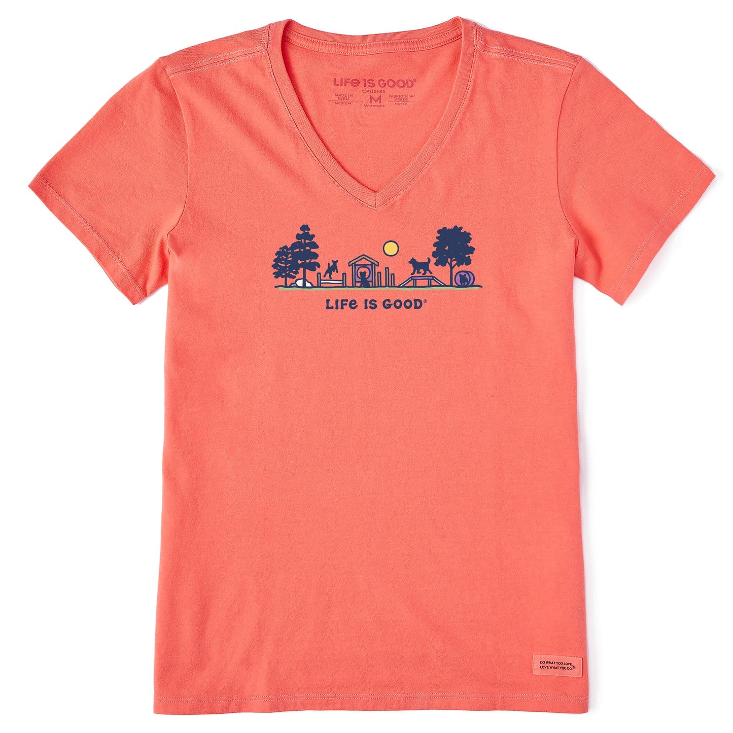 Women's Dog Park Vista Short Sleeve Vee