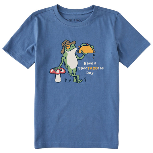 Kids SpecTACOlar Day Frog Short Sleeve Crusher Tee