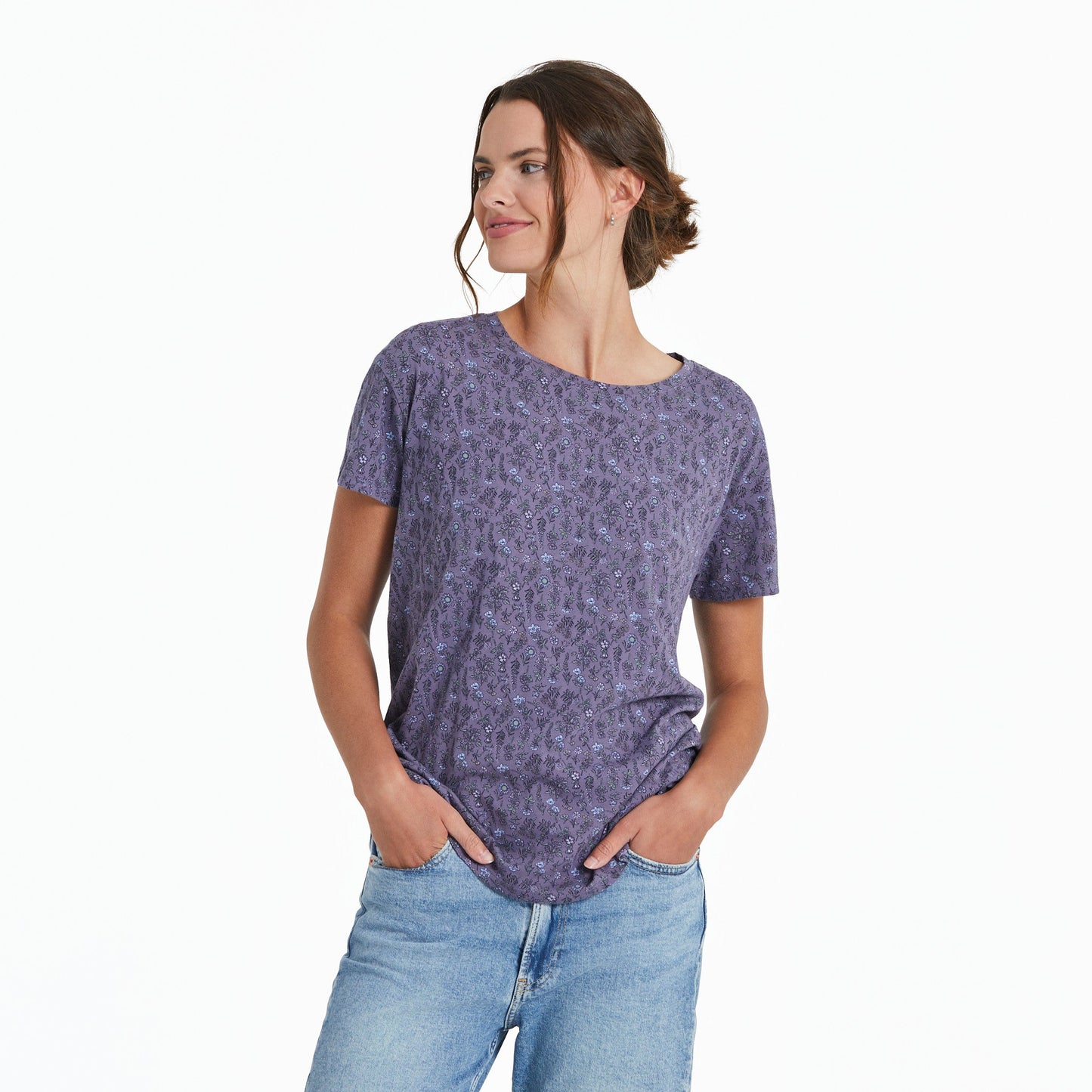 Women's Liberty Wildflower Pattern Crusher-LITE Easy Tee