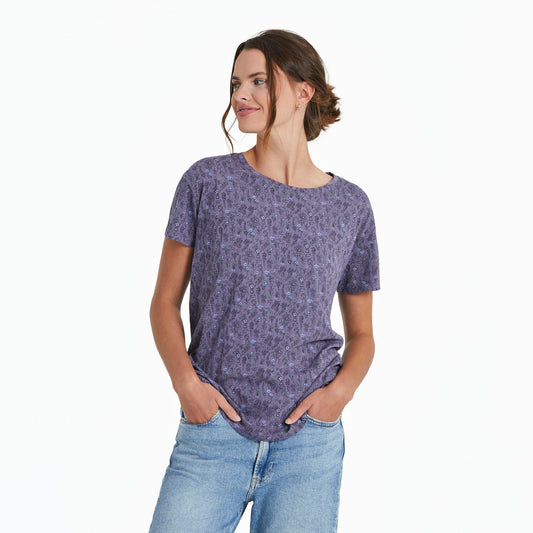 Women's Liberty Wildflower Pattern Crusher-LITE Easy Tee