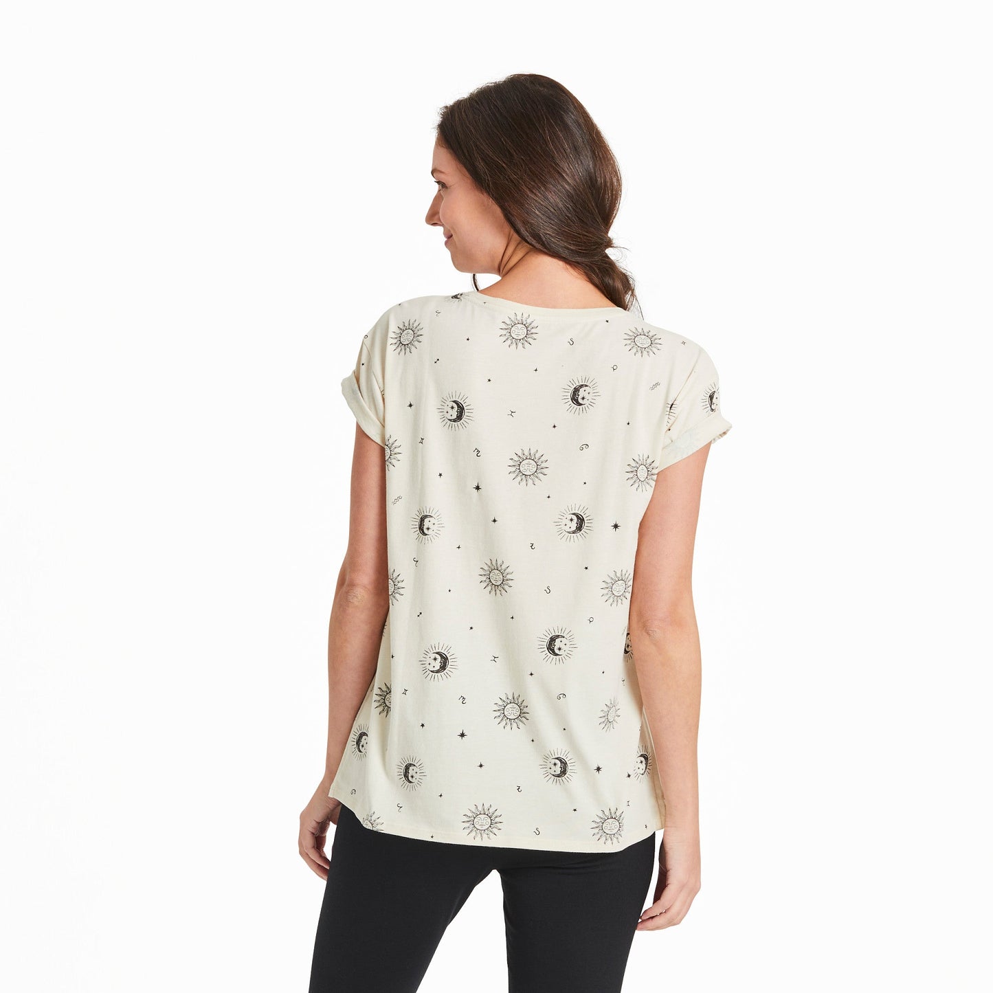 Women's Celestial Zodiac Pattern Crusher-LITE Easy Tee