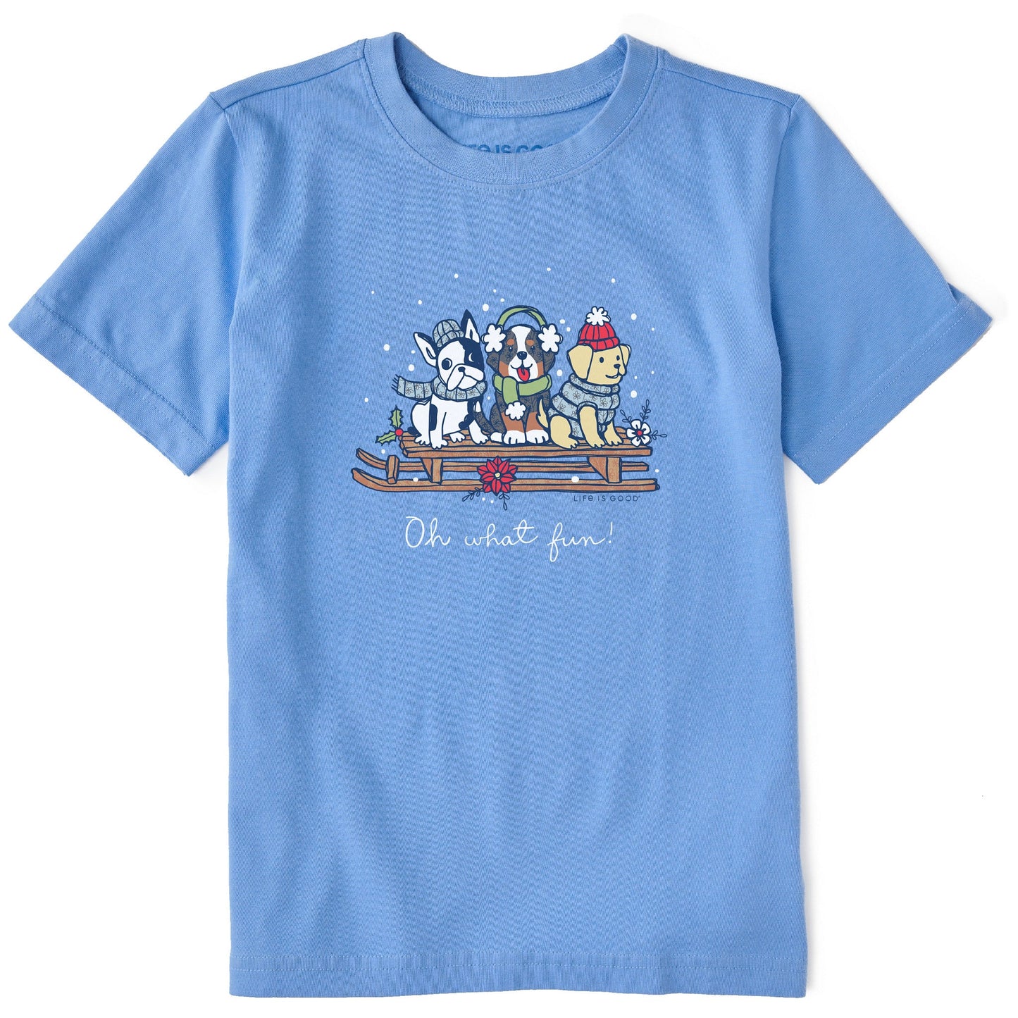Kids Oh What Fun Winter Puppies Short Sleeve Crusher Tee
