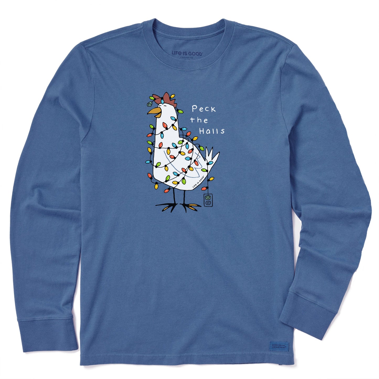 Men's Peck the Halls Long Sleeve Crusher Tee