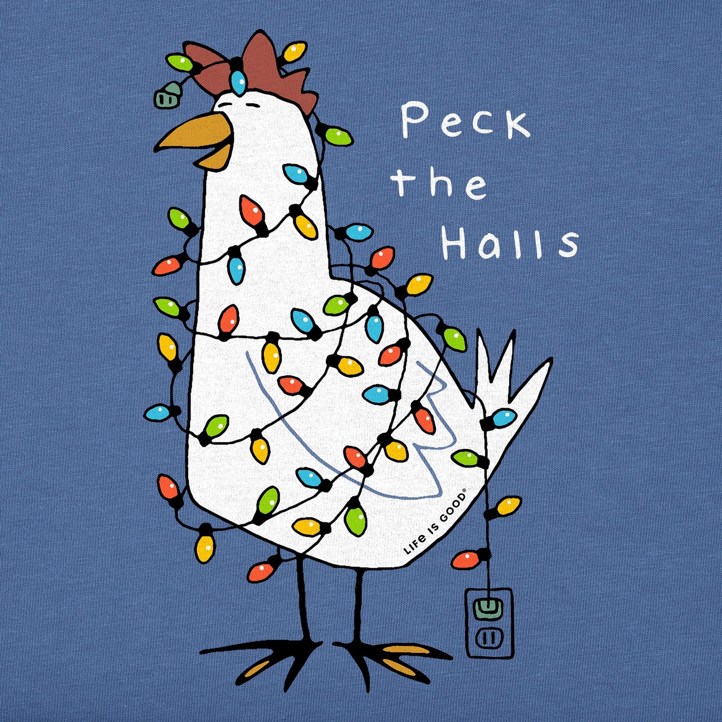 Men's Peck the Halls Long Sleeve Crusher Tee