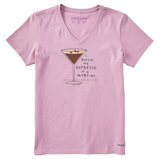 Women's Prefer my Espresso in a Martini Short Sleeve Crusher-LITE Vee
