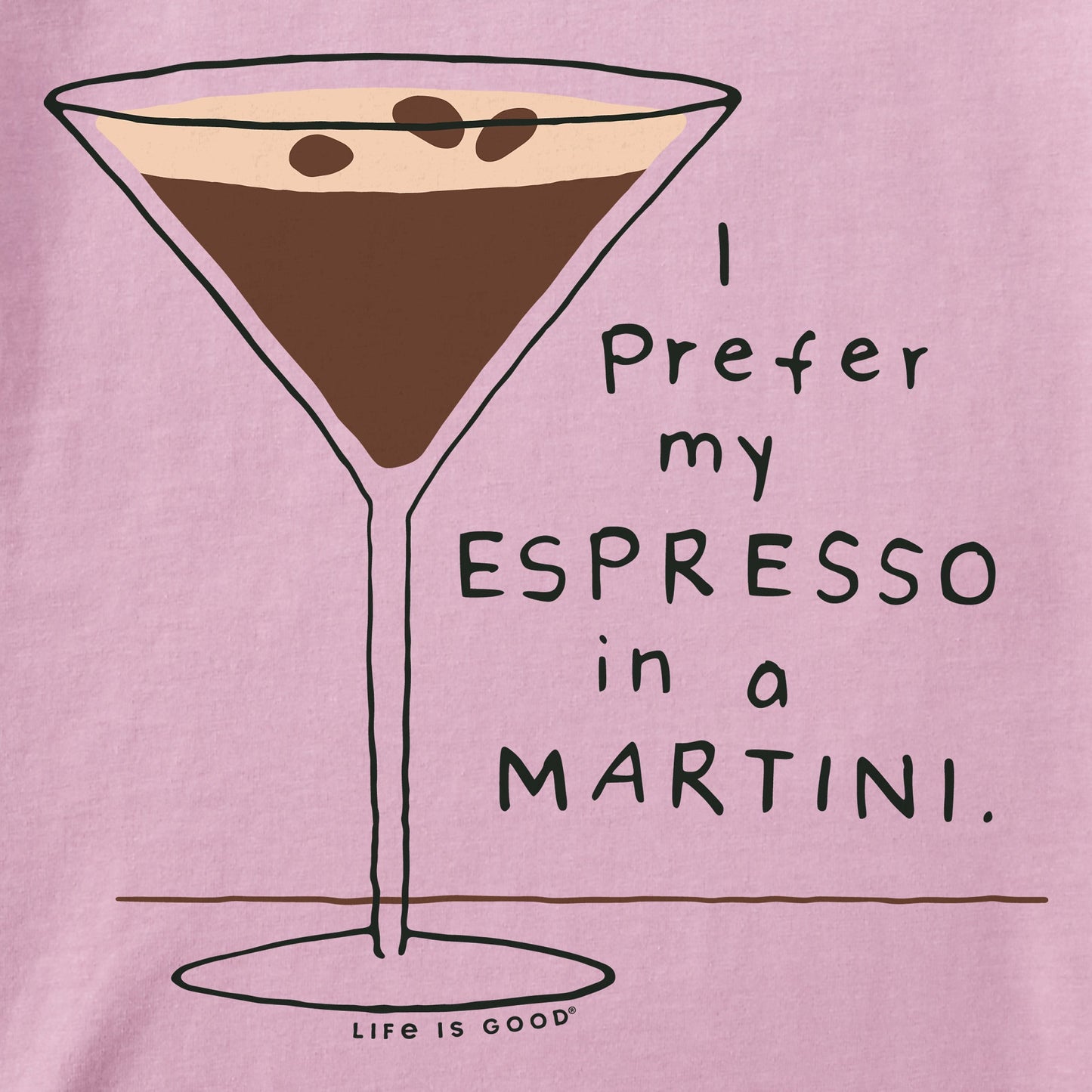 Women's Prefer my Espresso in a Martini Short Sleeve Crusher-LITE Vee