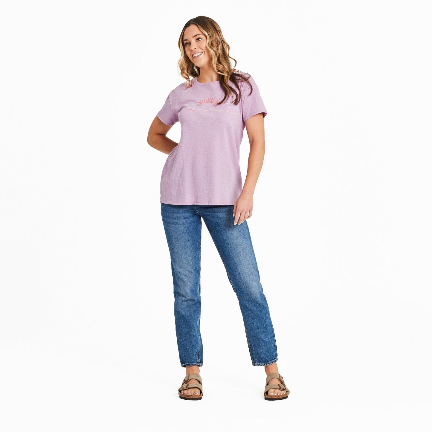Women's Freehand Mountain Sun Slub Easy Fit Tee