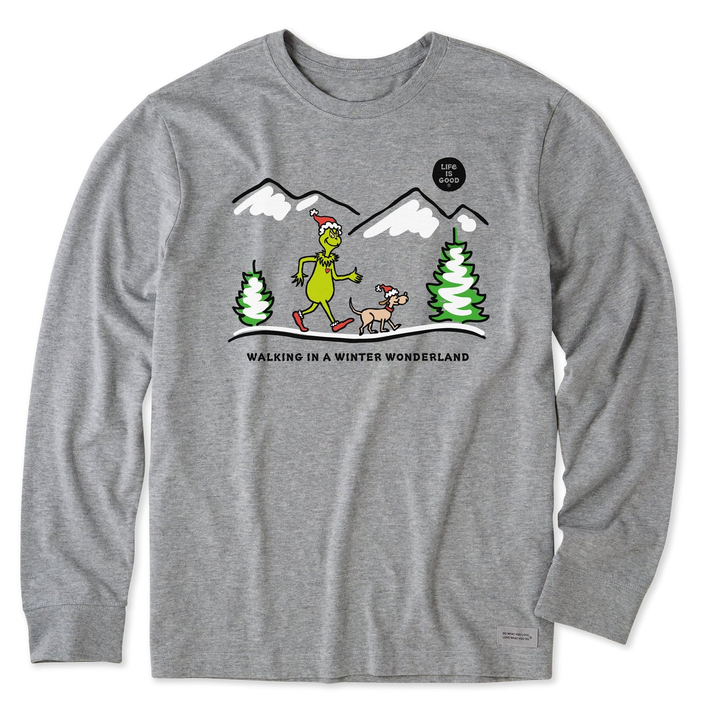 Men's Grinch and Max Scape Long Sleeve Crusher Tee