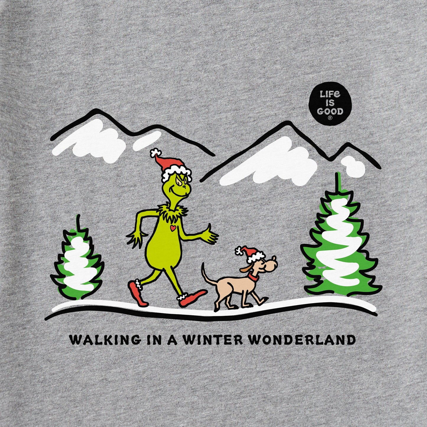 Men's Grinch and Max Scape Long Sleeve Crusher Tee