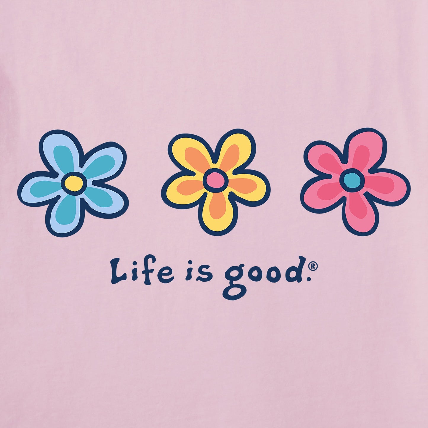 Women's Three Daisies Long Sleeve Crusher Vee