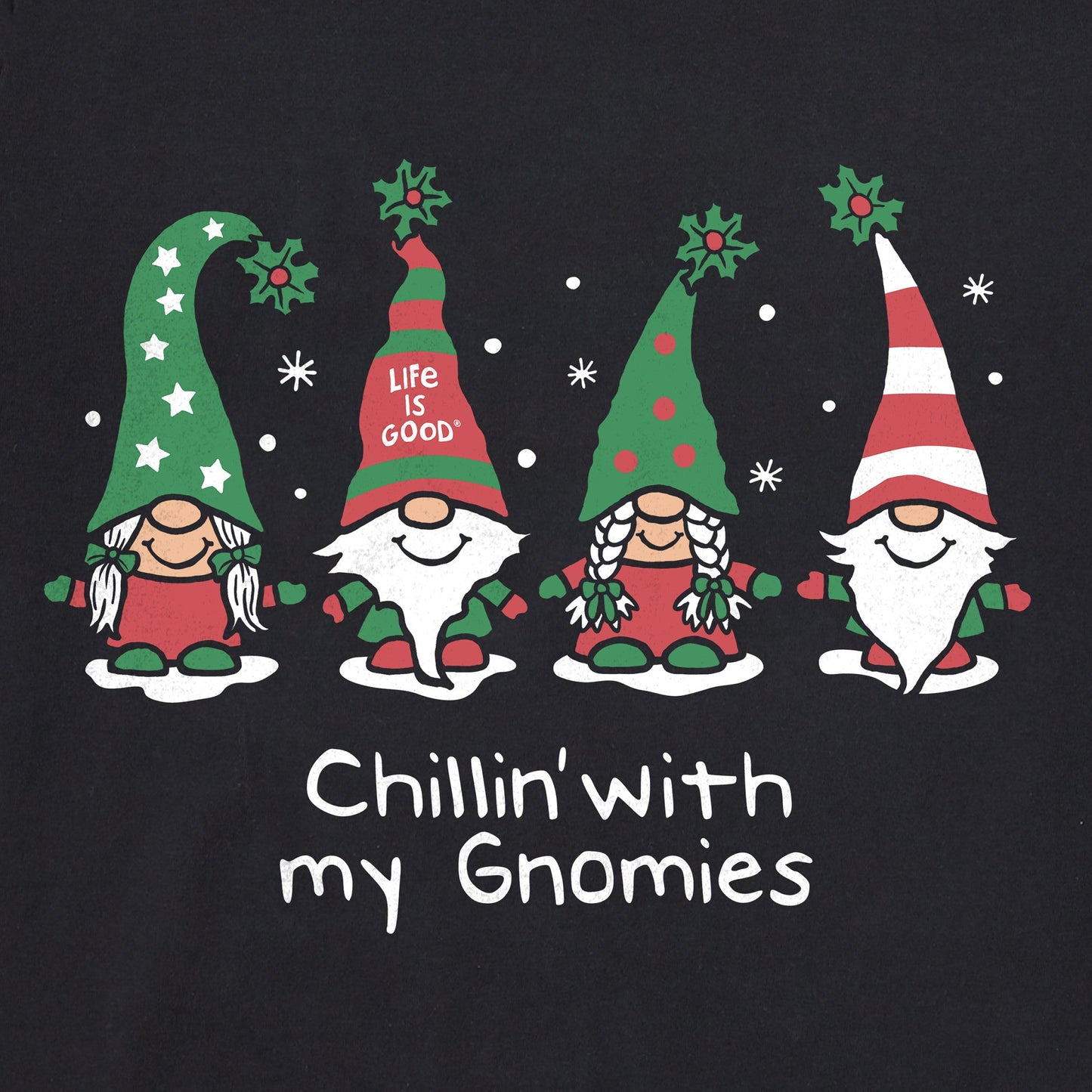 Women's Chillin' with my Gnomies Fam Long Sleeve Crusher Vee