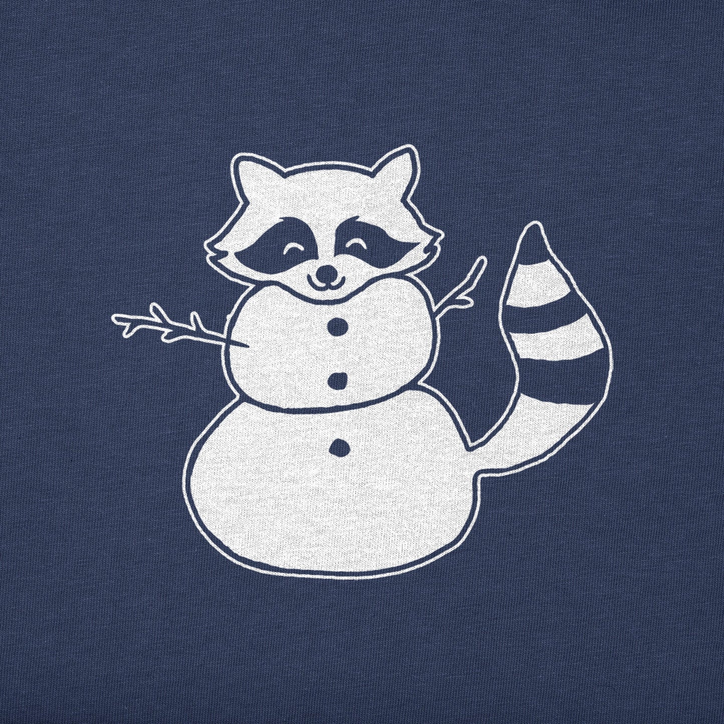 Kids Snowman Raccoon Short Sleeve Crusher Tee