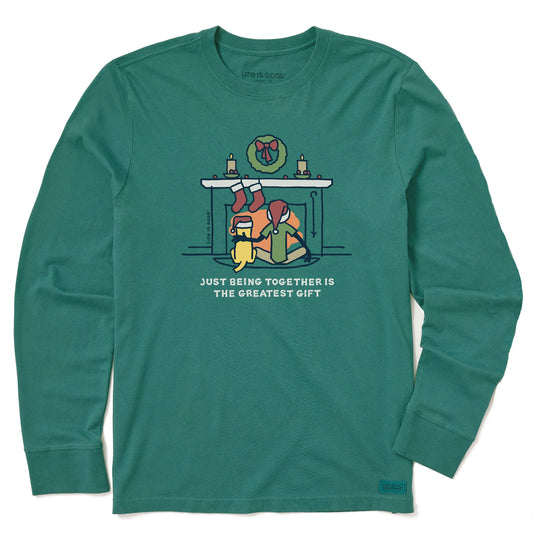 Men's Greatest Gift Jake & Rocket Long Sleeve Crusher Tee