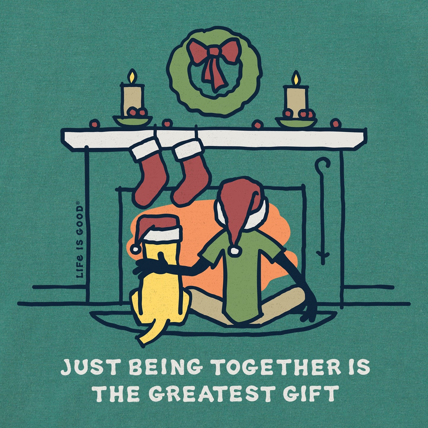 Men's Greatest Gift Jake & Rocket Long Sleeve Crusher Tee