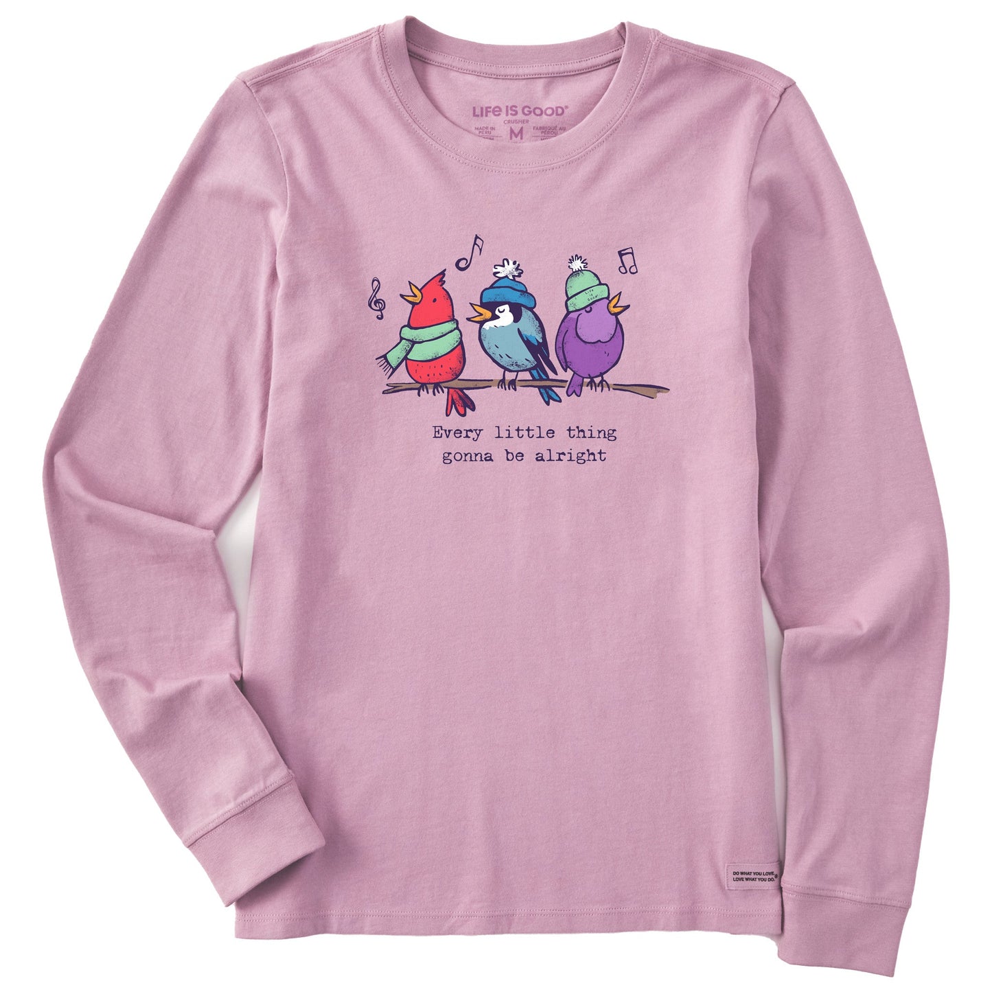 Women's Shady Gonna Be Alright Birds Long Sleeve Crusher Tee