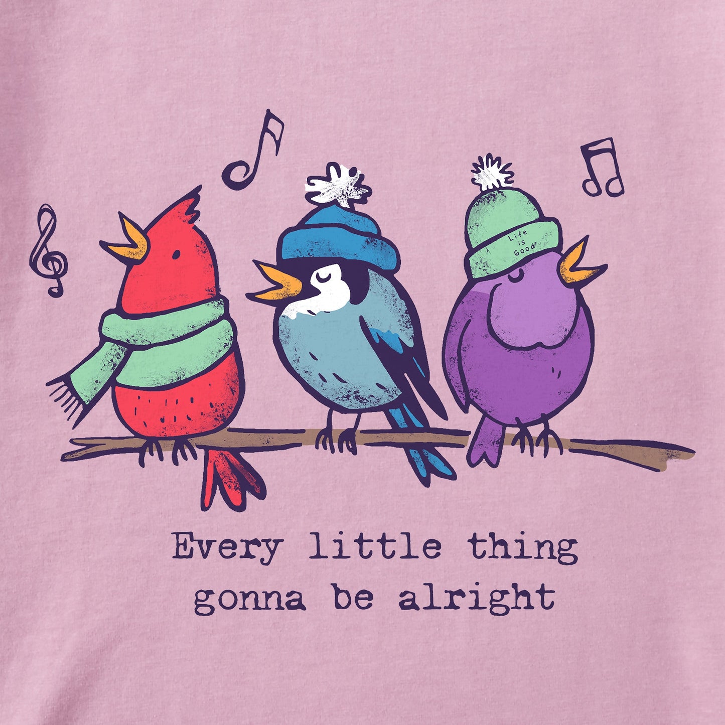 Women's Shady Gonna Be Alright Birds Long Sleeve Crusher Tee