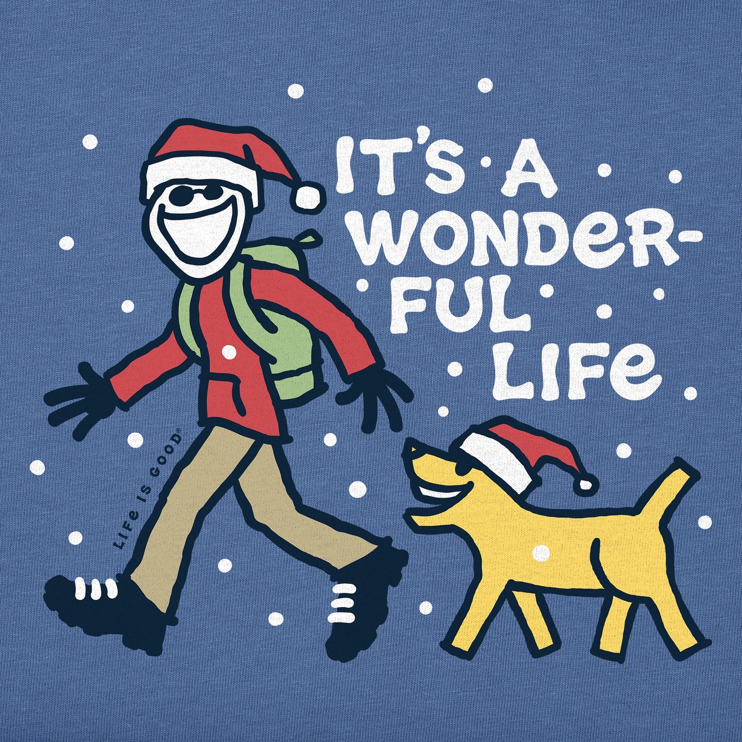 Men's Jake and Rocket Wonderful Life Long Sleeve Crusher Tee