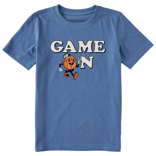 Kids Game On Hoop Short Sleeve Crusher Tee