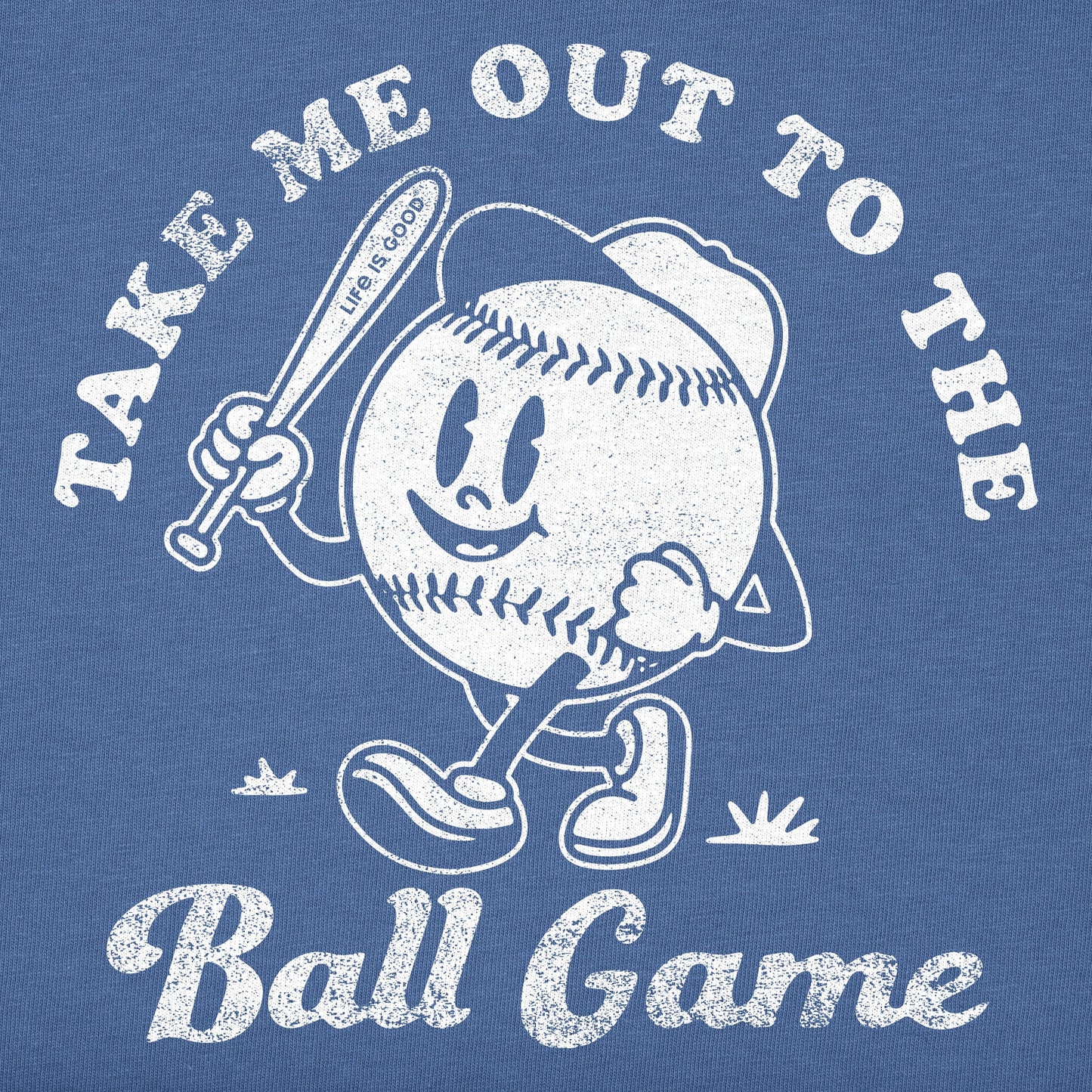 Kids Take Me Out to the Ball Game Short Sleeve Crusher Tee