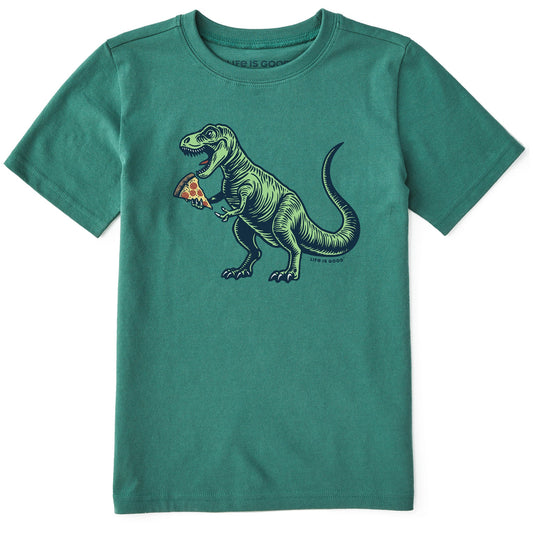 Kids Snack Attack T Rex Short Sleeve Crusher Tee