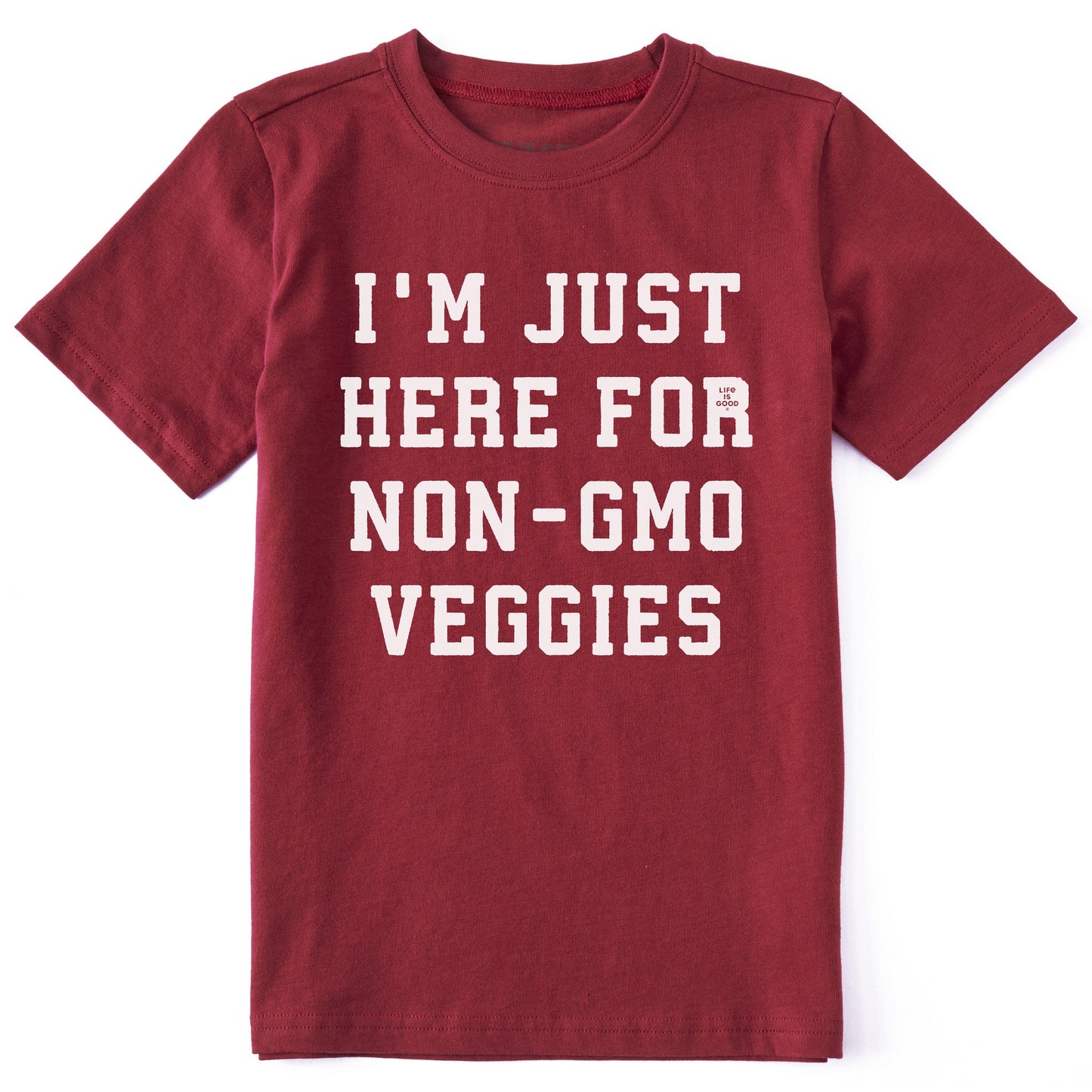 Kids Here for the Veggies Short Sleeve Crusher Tee
