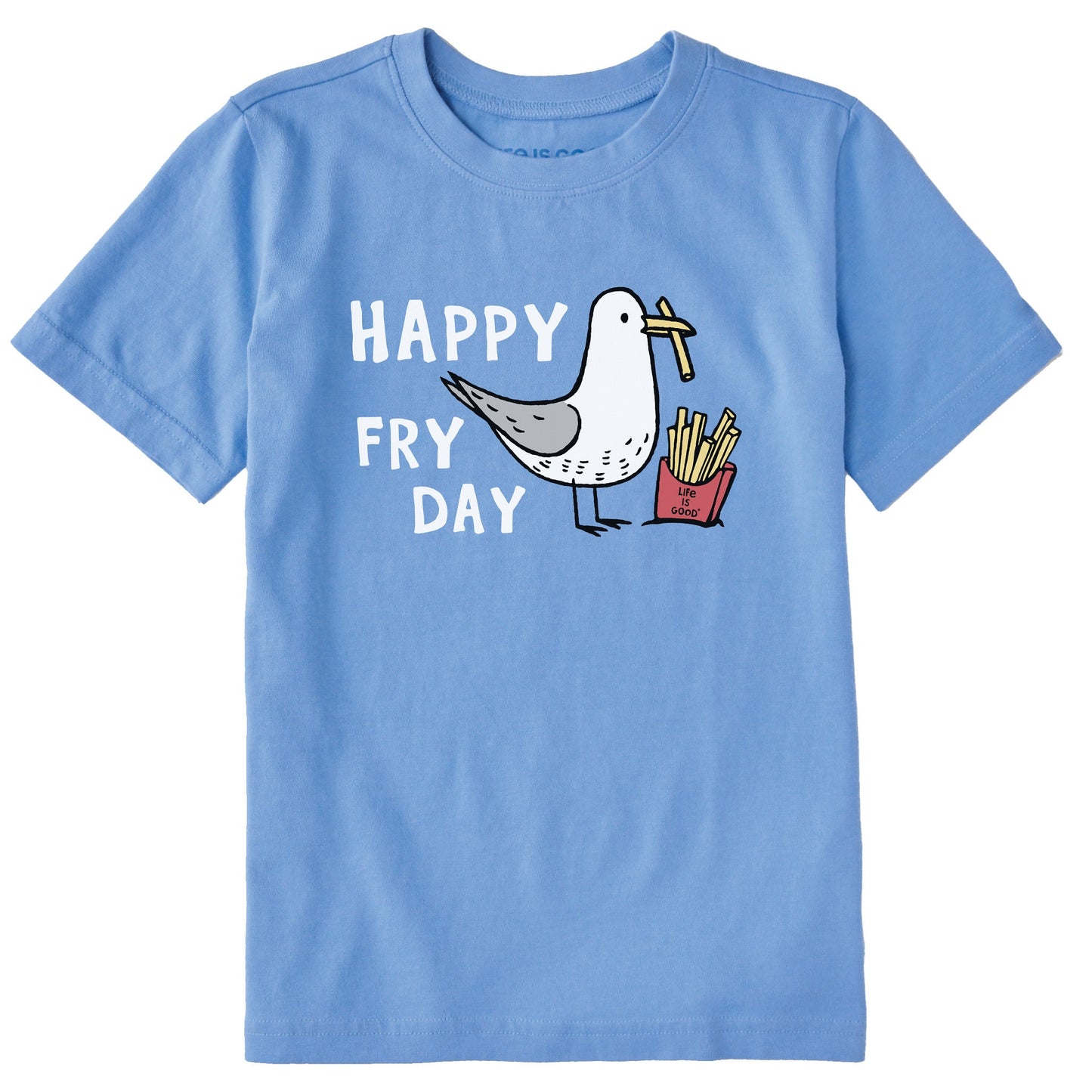 Kids Happy Fry Day Short Sleeve Crusher Tee