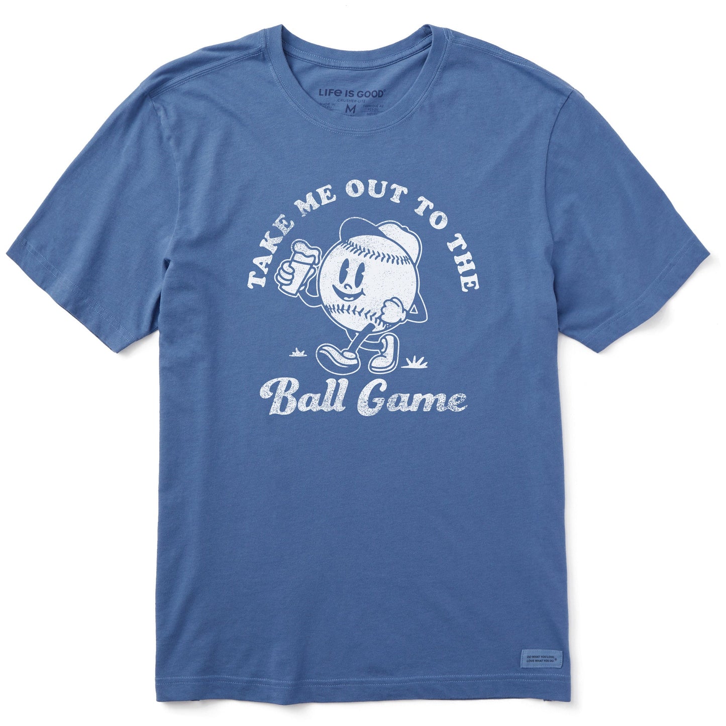 Men's Ball Game w Beer Short Sleeve Crusher Tee