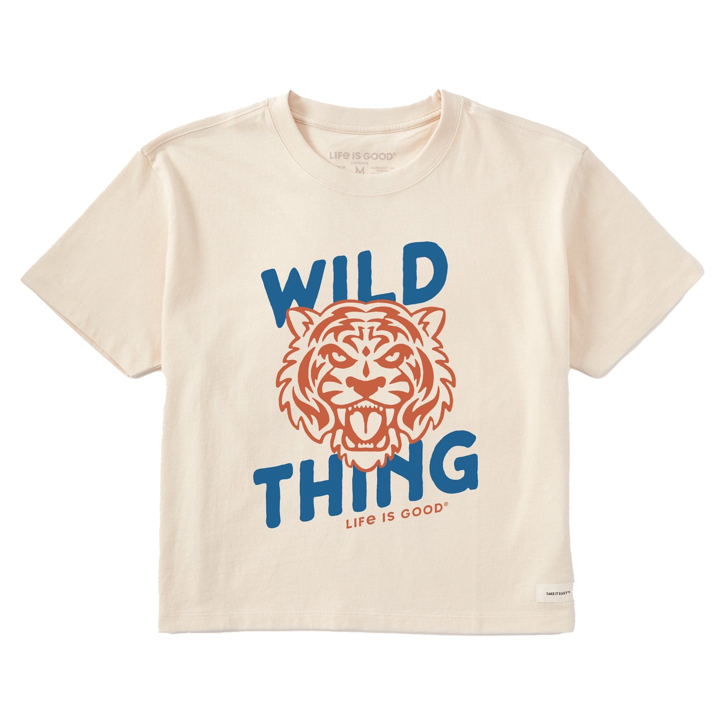 Women's Wild Thing Tiger Short Sleeve Crusher Boxy Tee