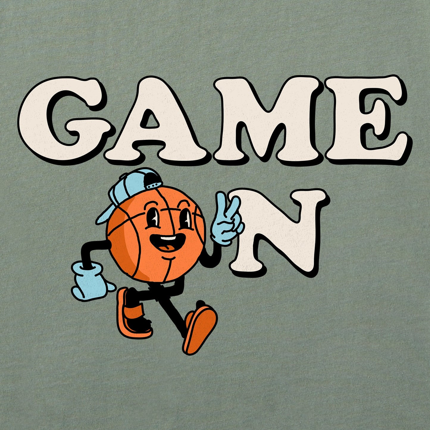 Women's Game On Hoop Short Sleeve Crusher Boxy Tee