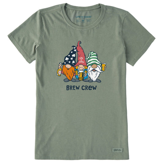Women's Brew Crew Gnomes Short Sleeve Crusher Tee