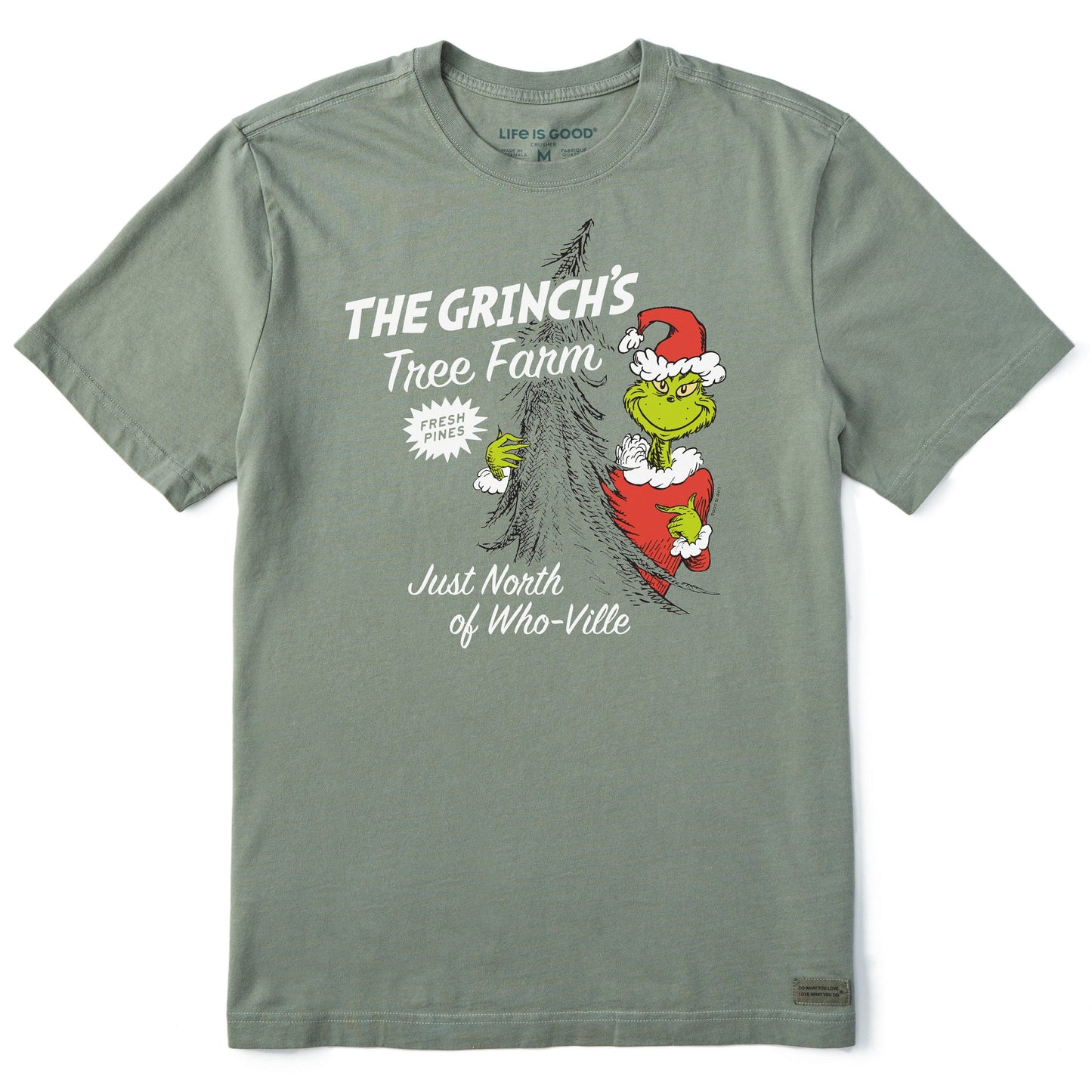Men's Grinch's Tree Farm Short Sleeve Crusher Tee