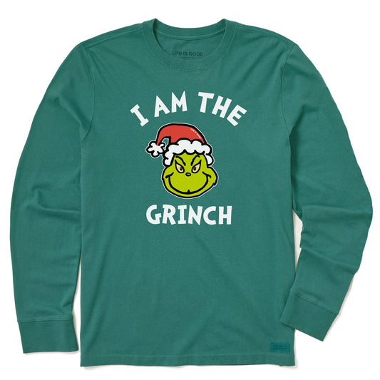 Men's I Am The Grinch Long Sleeve Crusher Tee
