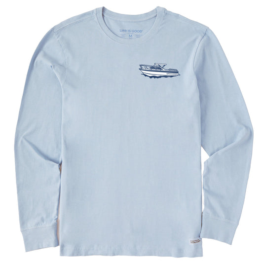 Men's Clean Boats Well With Others Long Sleeve Crusher Tee