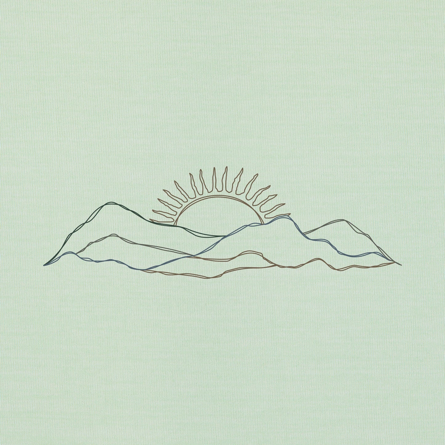 Men's Mountain Sun Scene Long Sleeve Sun Crusher Hoodie