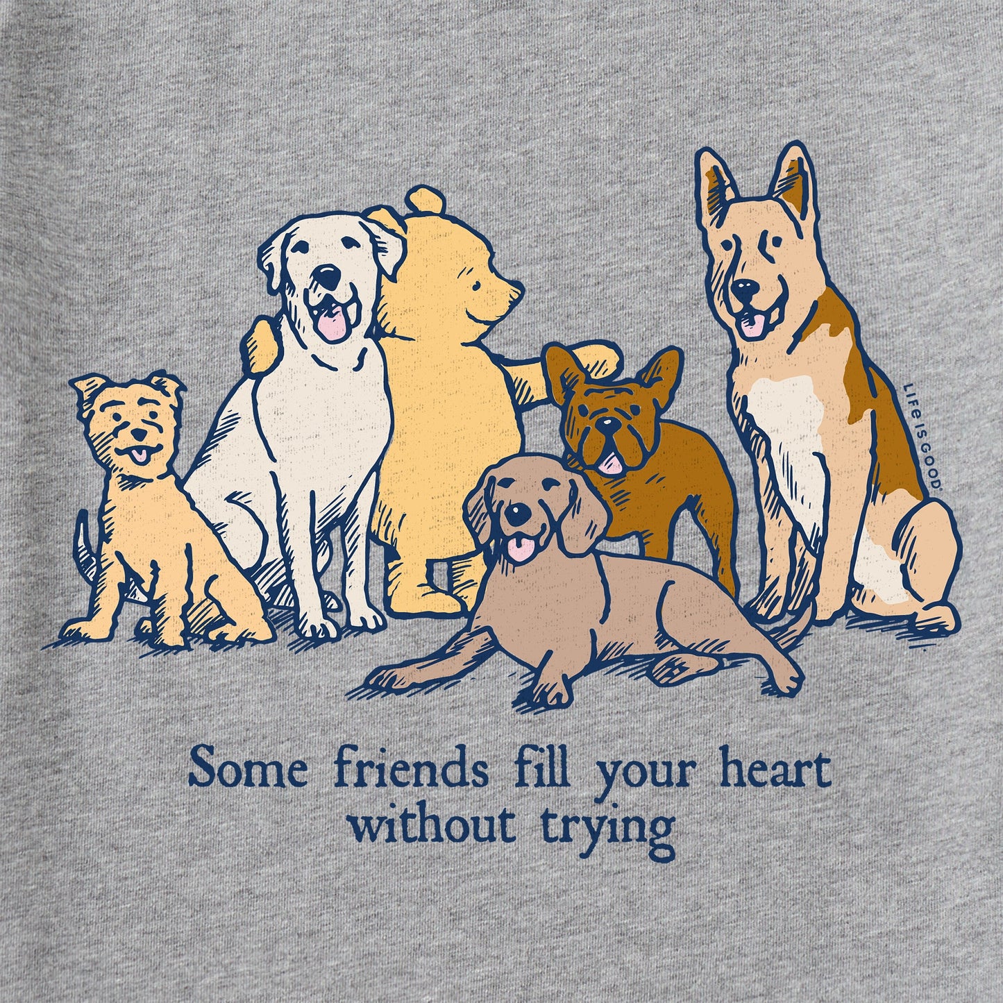 Women's Winnie Friends Fill Your Heart Long Sleeve Crusher Vee