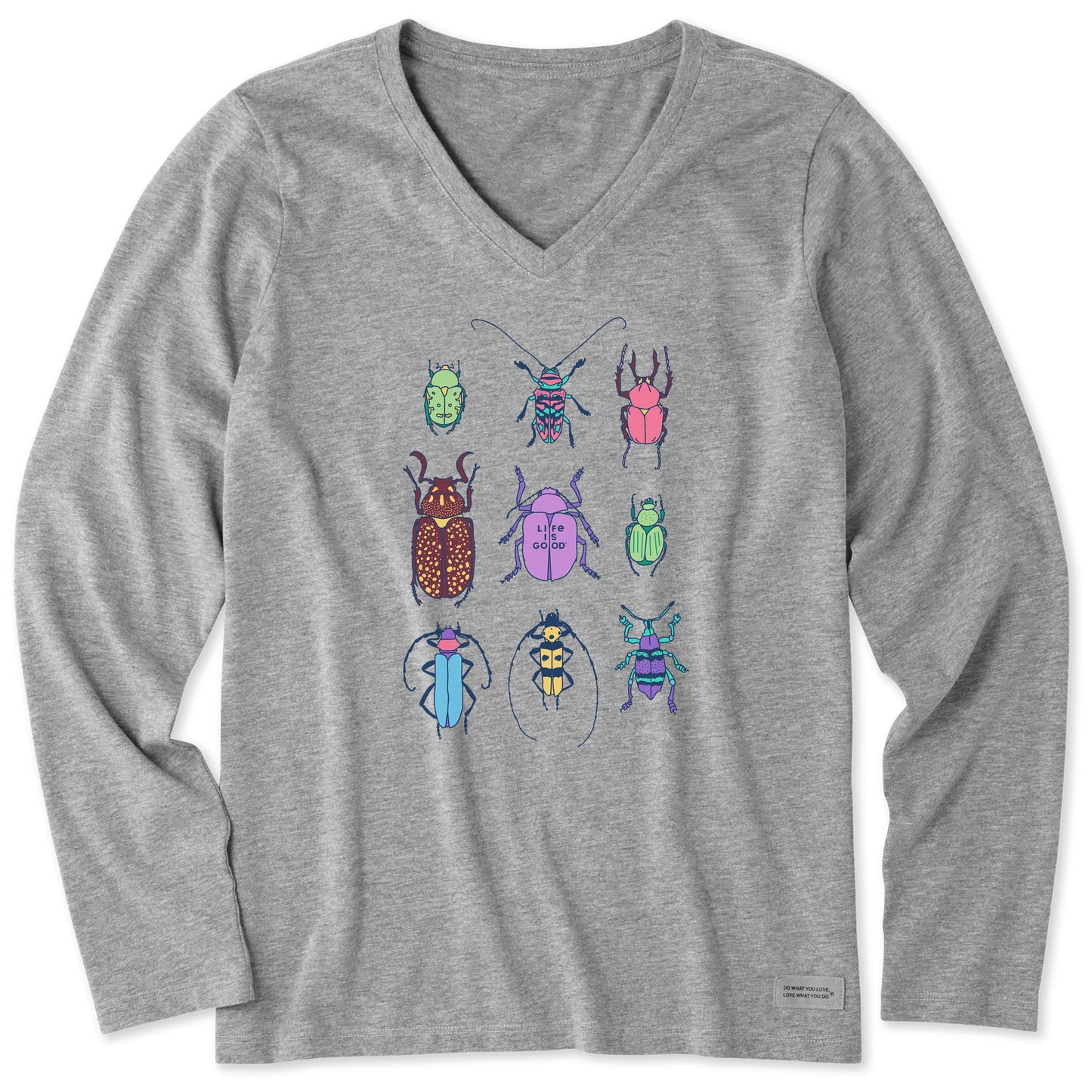 Women's Cool Bug Grid Long Sleeve Crusher Vee