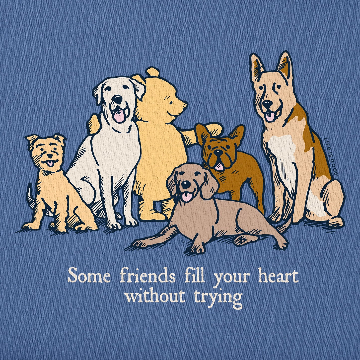 Women's Winnie Friends Fill Your Heart Long Sleeve Crusher Vee