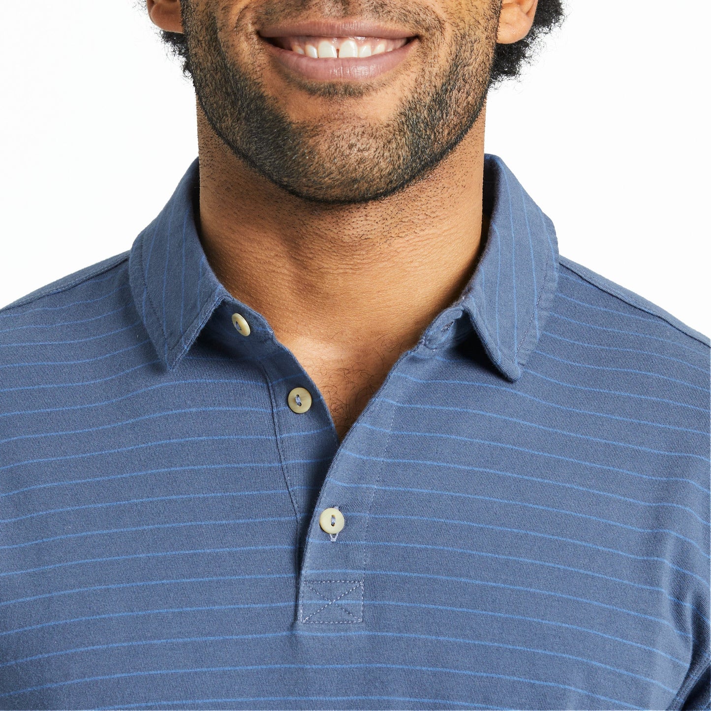 Men's Solid Short Sleeve Striped Crusher-LITE Polo