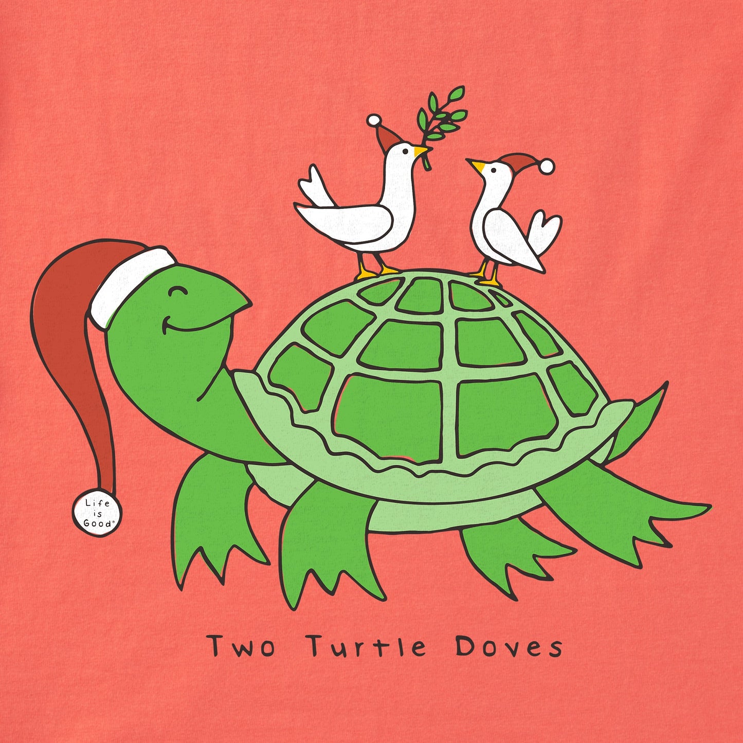 Women's Two Turtle Doves Short Sleeve Crusher Tee
