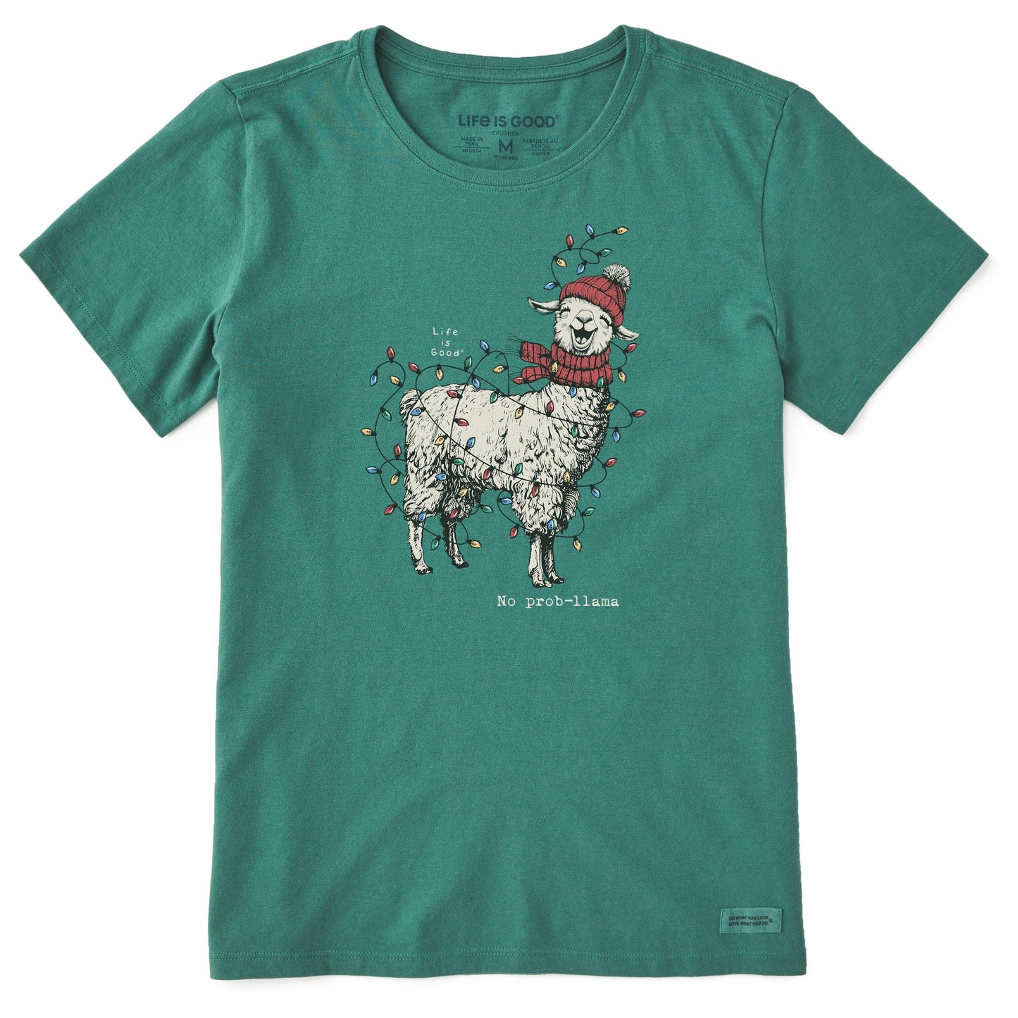 Women's No Prob-llama Lights Short Sleeve Crusher Tee