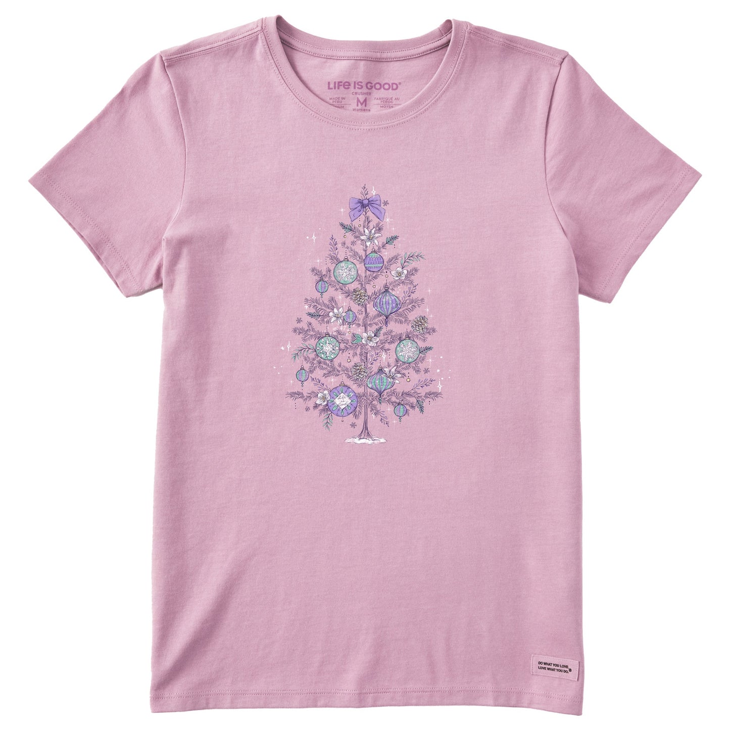 Women's Dreamy Christmas Tree Short Sleeve Crusher Tee