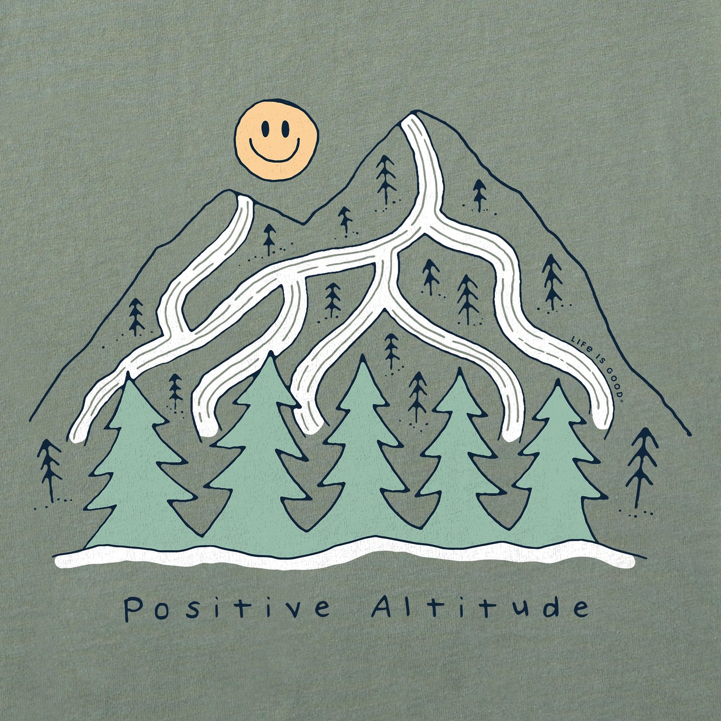 Men's Positive Altitude Mountain Short Sleeve Crusher Tee