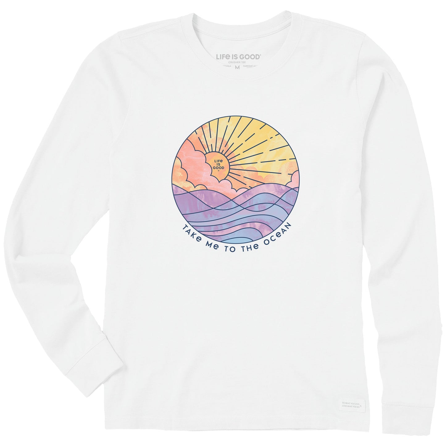 Women's Take Me to the Ocean Long Sleeve Crusher Tee