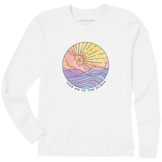 Women's Take Me to the Ocean Long Sleeve Crusher Tee