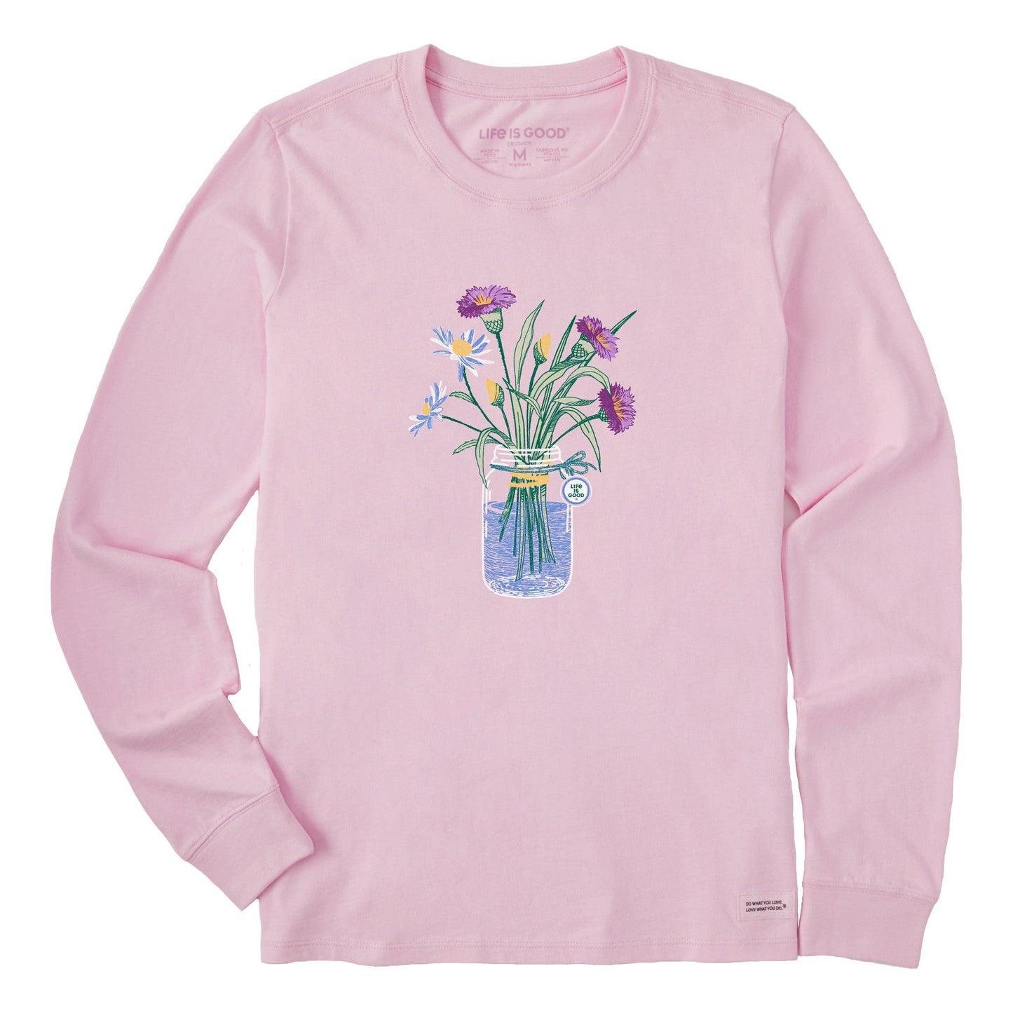 Women's Wildflower Jar Long Sleeve Crusher Tee